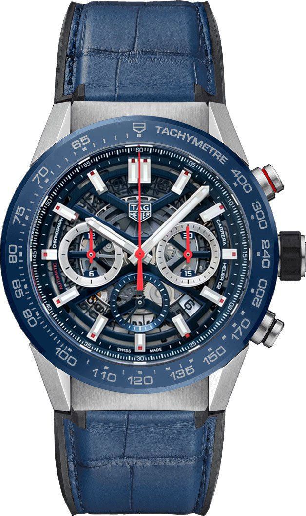 Tag Heuer Carrera Self winding Automatic Blue Mens Watch CBG2A11.FC6460 