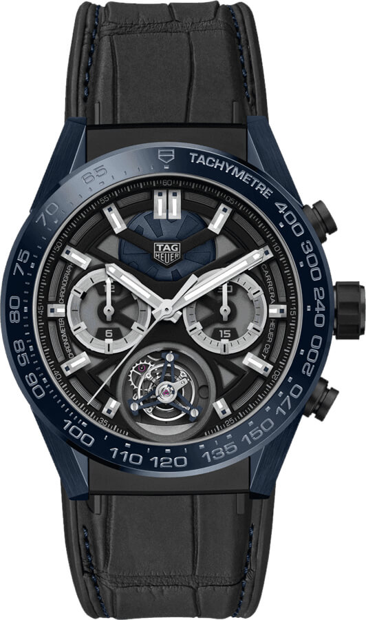 Tag Heuer Carrera Self winding Automatic Black Mens Watch CAR5A93-FC6442 