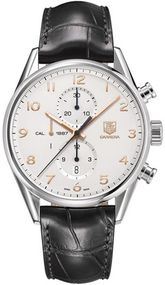 Tag Heuer Carrera Self winding Automatic Silver Mens Watch CAR2012.FC6235 