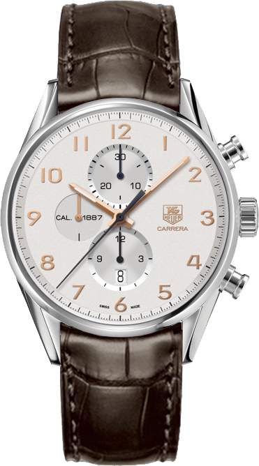 Tag Heuer Carrera Self winding Automatic Silver Mens Watch CAR2012.FC6236 