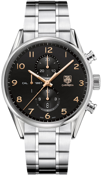 Tag Heuer Carrera Self winding Automatic Chronometer Black Mens Watch CAR2014-BA0796 