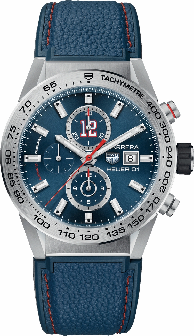 Tag Heuer Carrera Self winding Automatic Blue Mens Watch CAR201R-FT6120 
