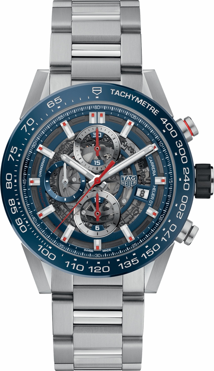 Tag Heuer Carrera Self winding Automatic Blue Mens Watch CAR201T.BA0766 