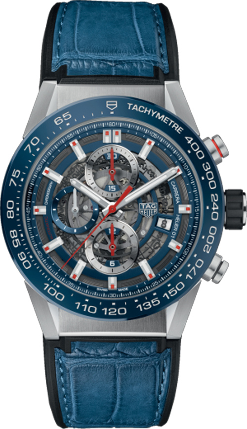 Tag Heuer Carrera Self winding Automatic Blue Mens Watch CAR201T.FC6406 