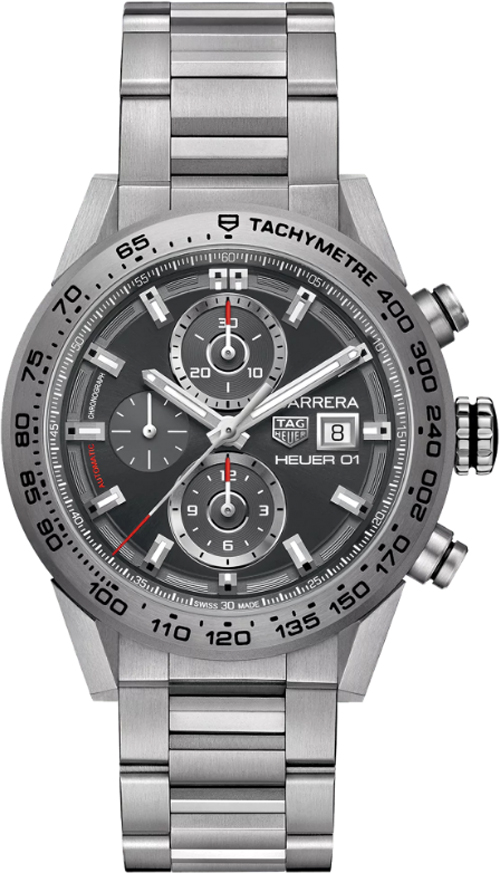 Tag Heuer Carrera Self winding Automatic Grey Mens Watch CAR208Z.BF0719 