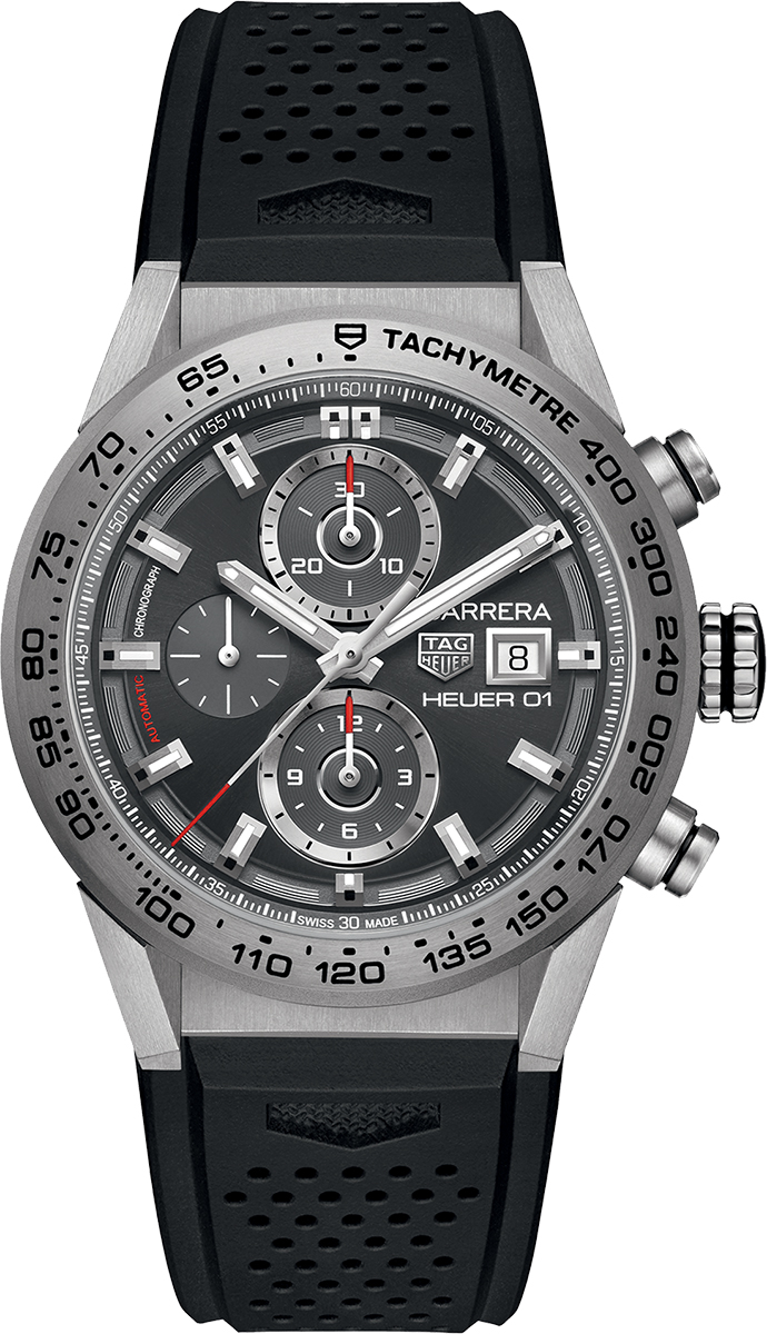Tag Heuer Carrera Self winding Automatic Grey Mens Watch CAR208Z.FT6046 