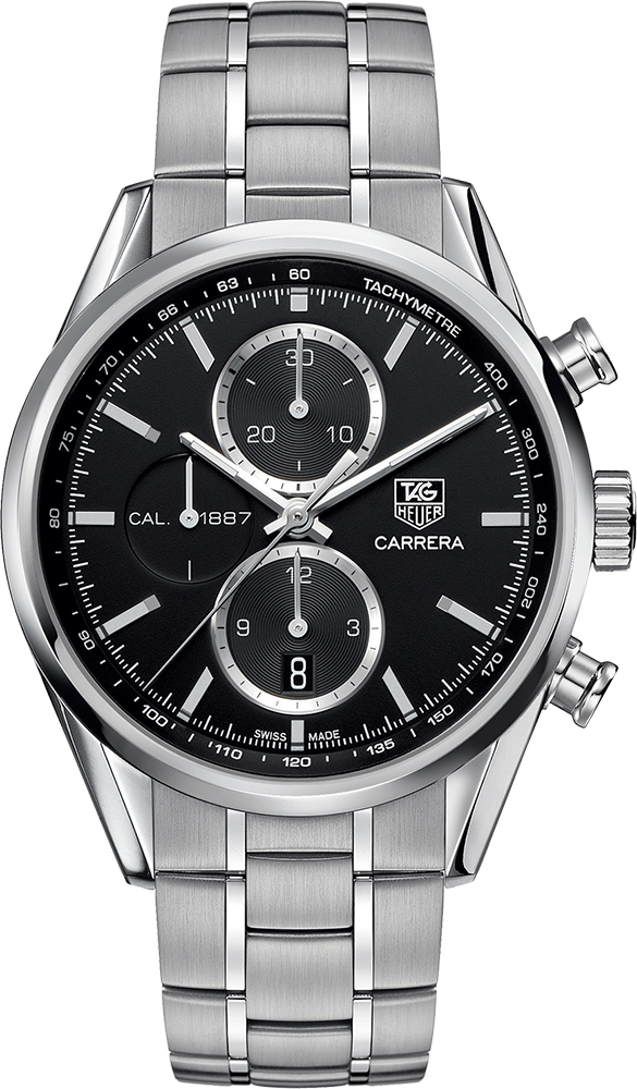 Tag Heuer Carrera Self winding Automatic Black Mens Watch CAR2110.BA0720 