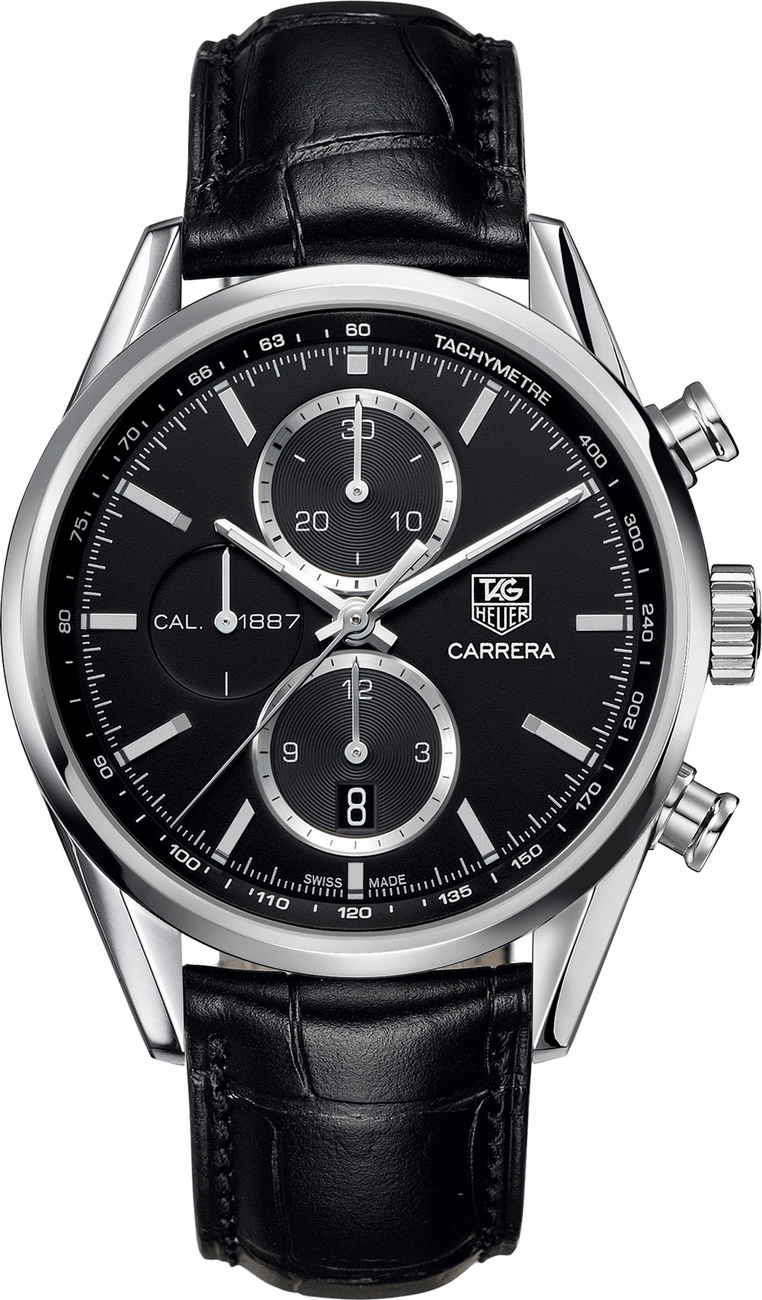 Tag Heuer Carrera Self winding Automatic Black Mens Watch CAR2110.FC6266 