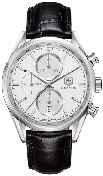 Tag Heuer Carrera Self winding Automatic Silver Mens Watch CAR2111.FC6266 