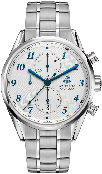 Tag Heuer Carrera Self winding Automatic Silver Mens Watch CAR2114.BA0724 
