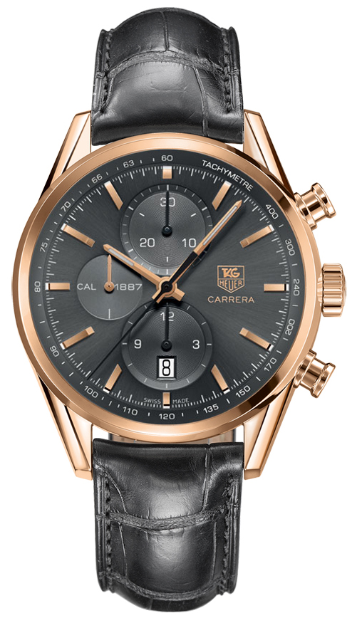 Tag Heuer Carrera Self winding Automatic Grey Mens Watch CAR2141-FC8182 