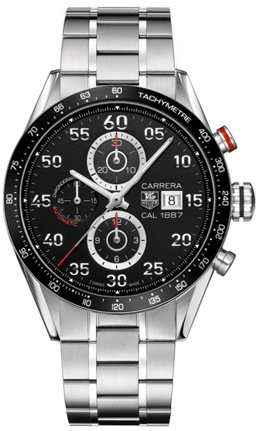 Tag Heuer Carrera Self winding Automatic Black Mens Watch CAR2A10-BA0796 