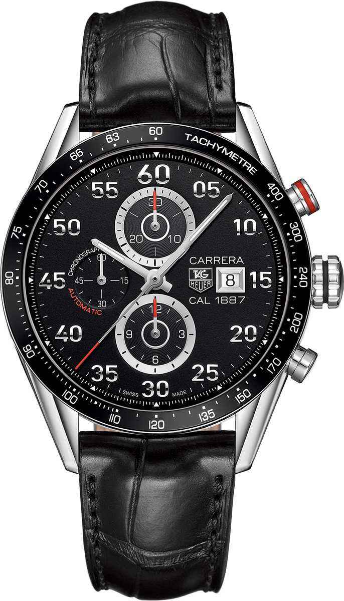 Tag Heuer Carrera Self winding Automatic Black Mens Watch CAR2A10.FC6235 