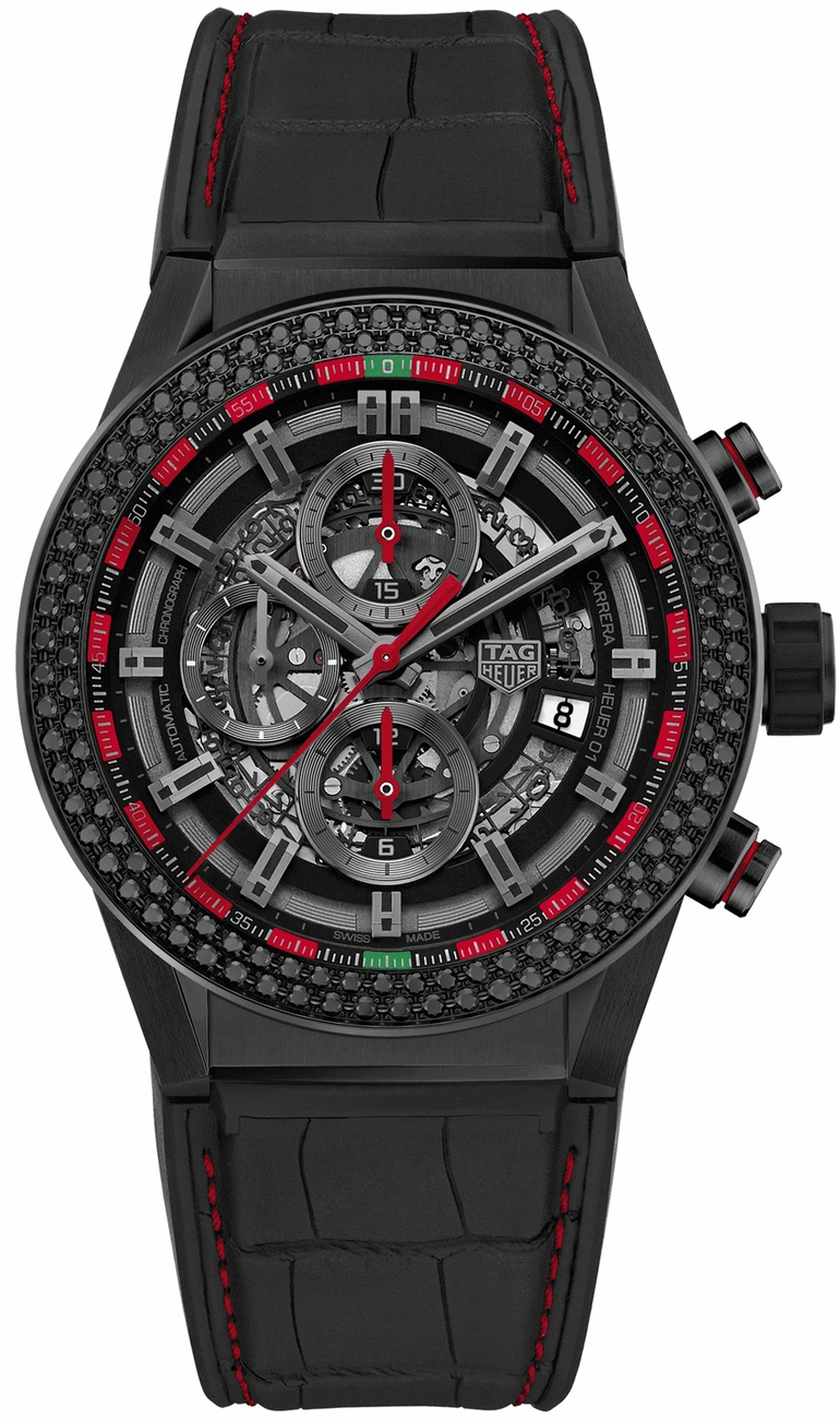Tag Heuer Carrera Self winding Automatic Black Mens Watch CAR2A1E-FC6400 