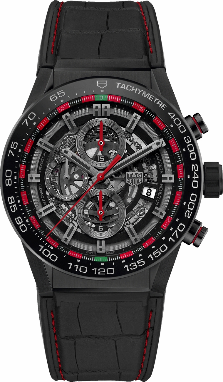 Tag Heuer Carrera Self winding Automatic Black Mens Watch CAR2A1G-FC6400 