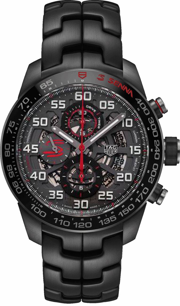 Tag Heuer Carrera Self winding Automatic Black Mens Watch CAR2A1L.BA0688 
