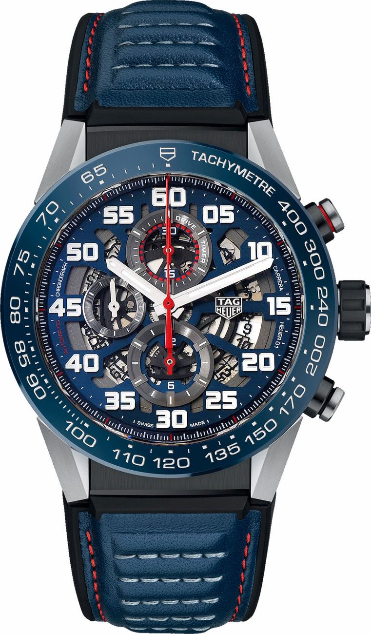 Tag Heuer Carrera Self winding Automatic Blue Mens Watch CAR2A1N.FT6100 