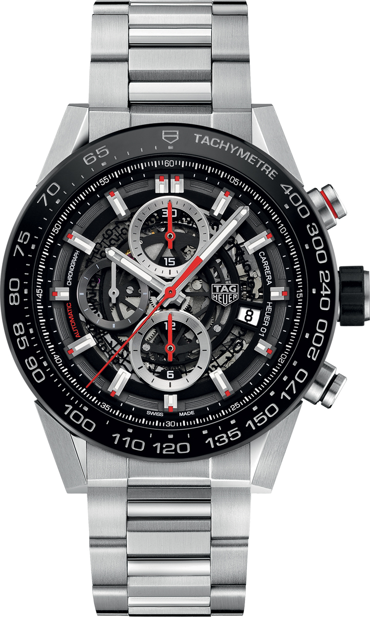 Tag Heuer Carrera Self winding Automatic Black Mens Watch CAR2A1W.BA0703 