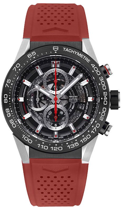 Tag Heuer Carrera Self winding Automatic Black Mens Watch CAR2A1Z.FT6050 