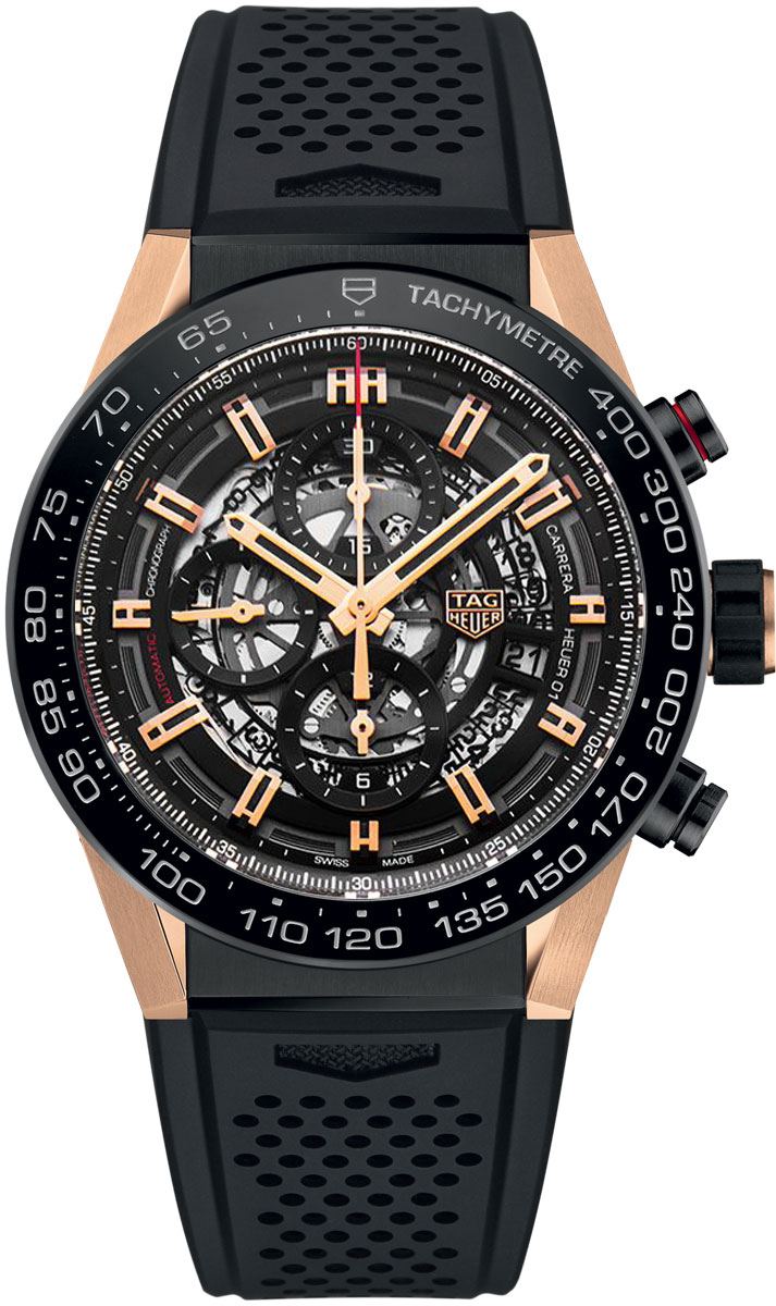 Tag Heuer Carrera Self winding Automatic Black Mens Watch CAR2A5A.FT6044 