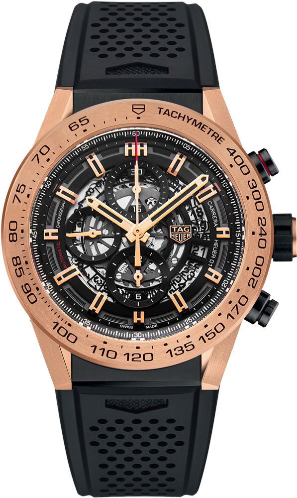 Tag Heuer Carrera Self winding Automatic Black Mens Watch CAR2A5B.FT6044 