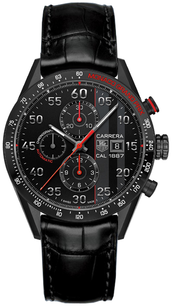 Tag Heuer Carrera Self winding Automatic Black Mens Watch CAR2A83-FC6235 