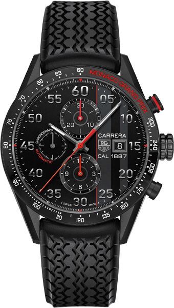 Tag Heuer Carrera Self winding Automatic Black Mens Watch CAR2A83.FT6033 