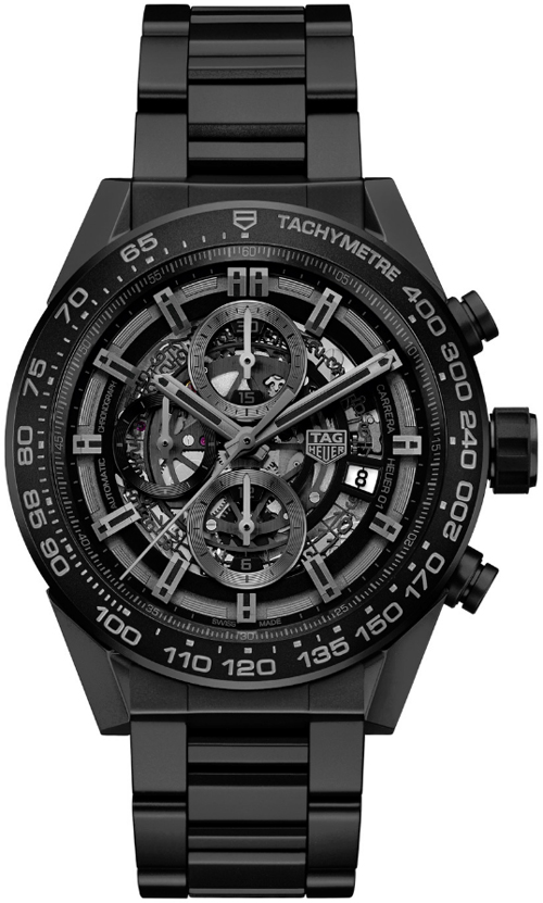 Tag Heuer Carrera Self winding Automatic Black Mens Watch CAR2A91.BH0742 
