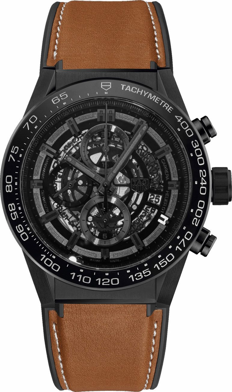 Tag Heuer Carrera Self winding Automatic Black Mens Watch CAR2A91.FT6121 
