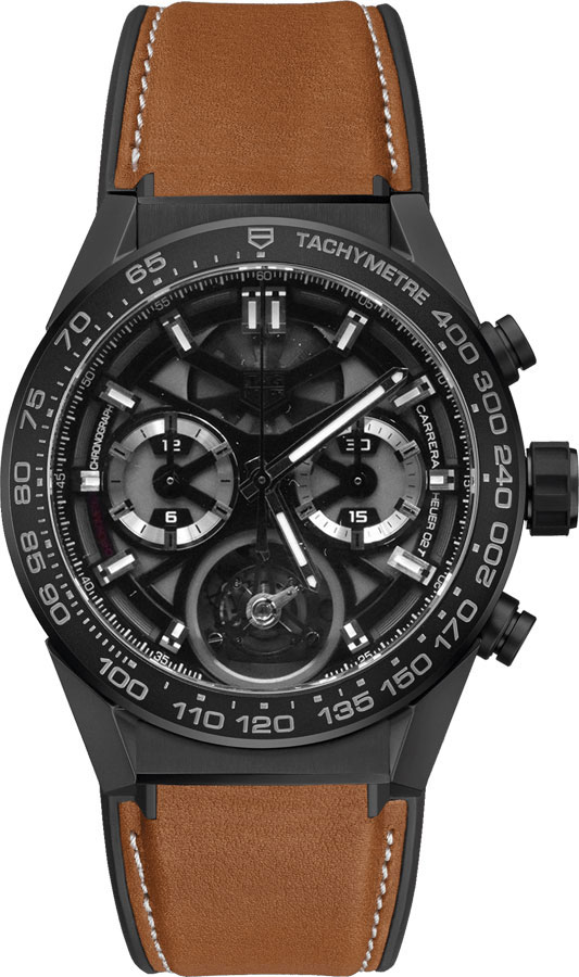Tag Heuer Carrera Self winding Automatic Chronometer Black Watch CAR5A90.FT6121 