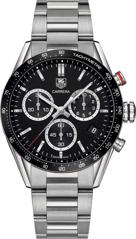 Tag Heuer Carrera Battery Operated Quartz Black Mens Watch CV1A10.BA0799 