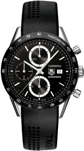 Tag Heuer Carrera Self winding Automatic Black Mens Watch CV2010-FT6007 