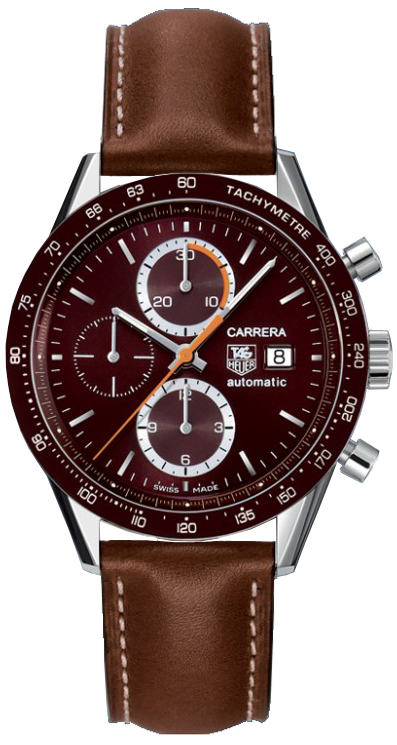 Tag Heuer Carrera Self winding Automatic Brown Mens Watch CV2013-FC6234 