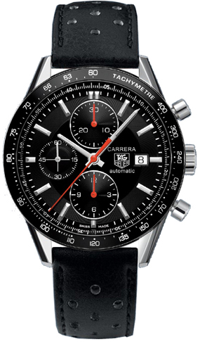 Tag Heuer Carrera Self winding Automatic Black Mens Watch CV2014-FC6233 