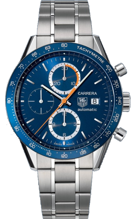 Tag Heuer Carrera Self winding Automatic Blue Mens Watch CV2015-BA0794 
