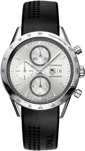 Tag Heuer Carrera 
Self winding Automatic Silver Mens Watch CV2017-FT6007 