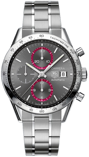 Tag Heuer Carrera Self winding Automatic Grey Mens Watch CV201AB-BA0794 