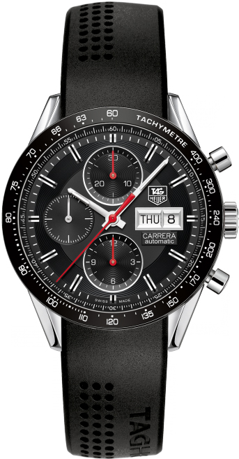 Tag Heuer Carrera Self winding Automatic Black Mens Watch CV201AH.FT6014 