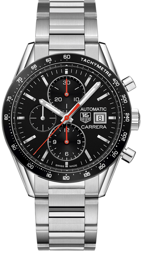 Tag Heuer Carrera Self winding Automatic Black Mens Watch CV201AM-BA0723 