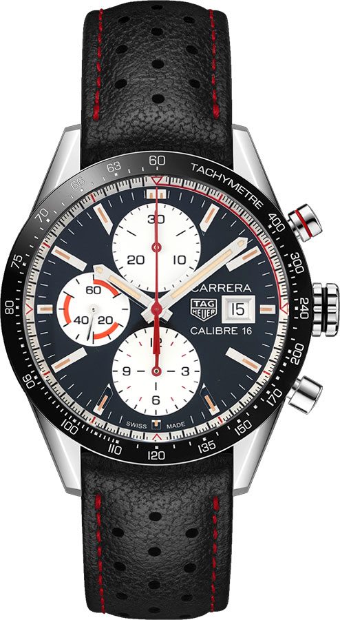 Tag Heuer Carrera Self winding Automatic Black Mens Watch CV201AP.FC6429 