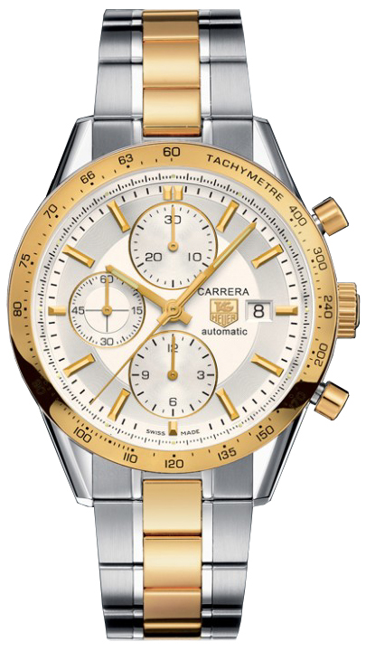 Tag Heuer Carrera Self winding Automatic Silver Mens Watch CV2050.BD0789 