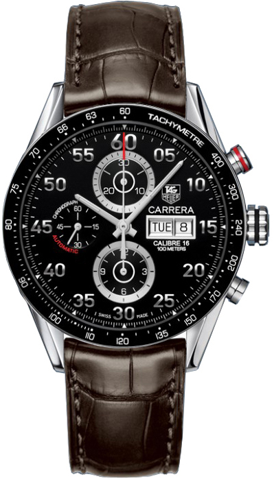 Tag Heuer Carrera Self winding Automatic Black Mens Watch CV2A10-FC6236 