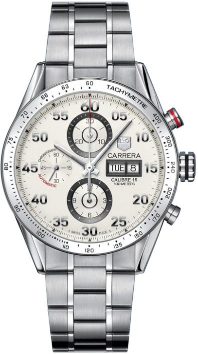 Tag Heuer Carrera Self winding Automatic Silver Mens Watch CV2A11.BA0796 