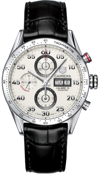 Tag Heuer Carrera Self winding Automatic Silver Mens Watch CV2A11.FC6235 