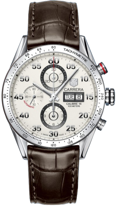 Tag Heuer Carrera Self winding Automatic Silver Mens Watch CV2A11-FC6236 