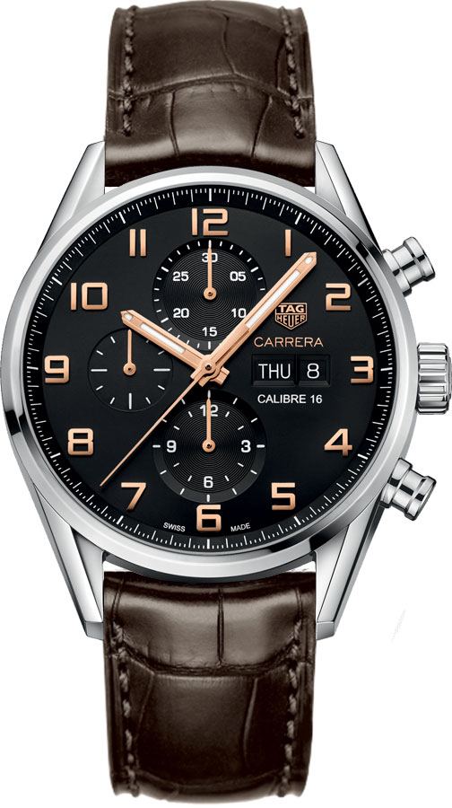 Tag Heuer Carrera Self winding Automatic Black Mens Watch CV2A1AB-FC6236 