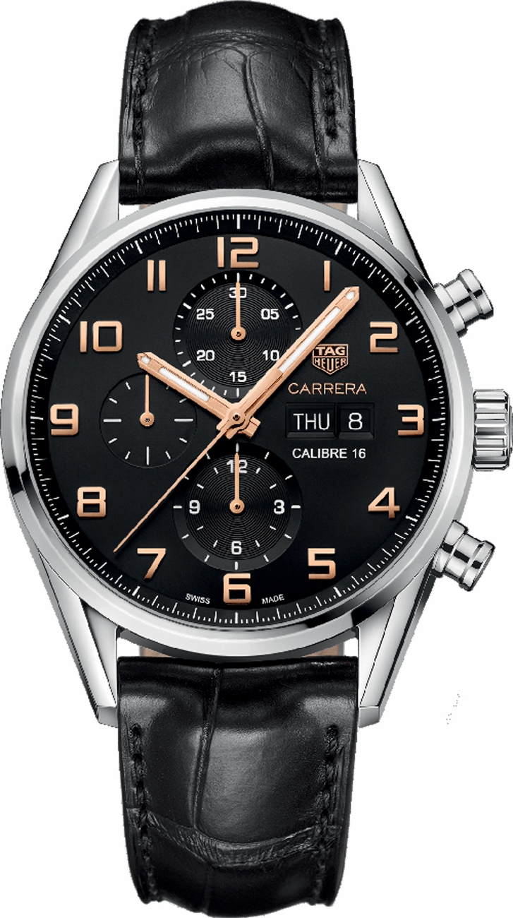 Tag Heuer Carrera Self winding Automatic Black Mens Watch CV2A1AB.FC6379 