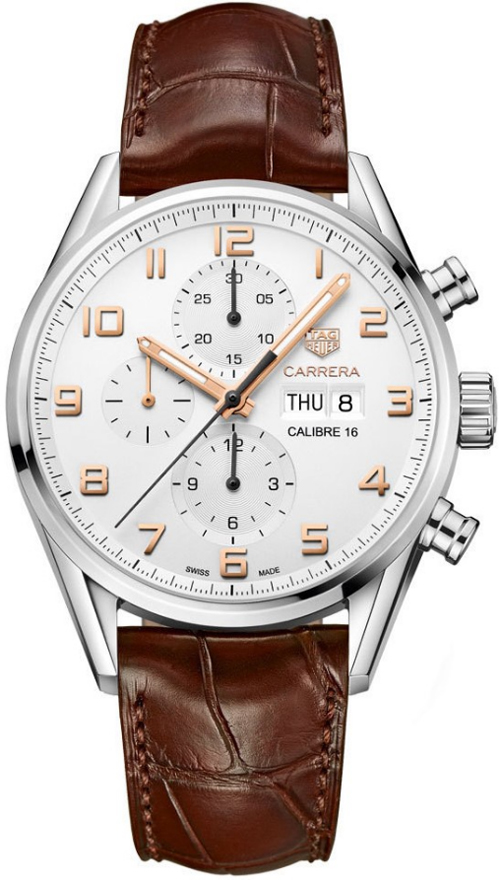 Tag Heuer Carrera Self winding Automatic Silver Mens Watch CV2A1AC.FC6380 
