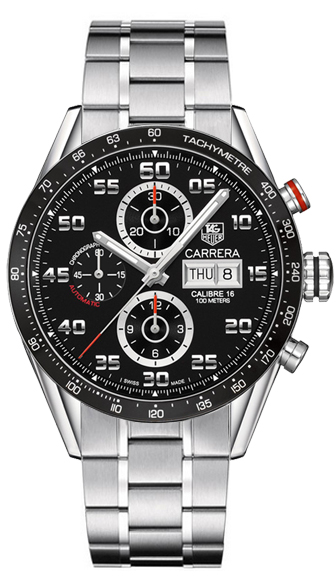 Tag Heuer Carrera Self winding Automatic Black Mens Watch CV2A1R-BA0796 