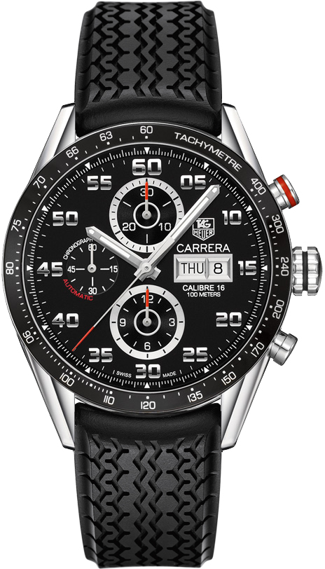 Tag Heuer Carrera Self winding Automatic Black Mens Watch CV2A1R-FT6033 